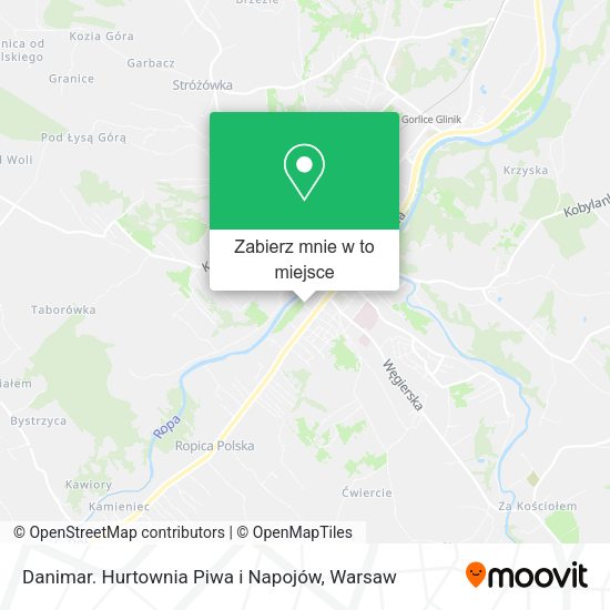 Mapa Danimar. Hurtownia Piwa i Napojów