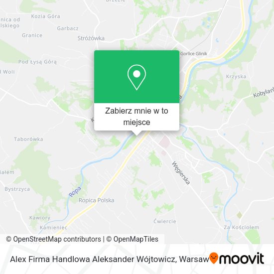 Mapa Alex Firma Handlowa Aleksander Wójtowicz