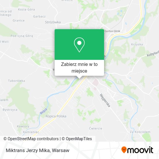 Mapa Miktrans Jerzy Mika