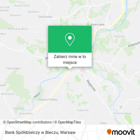 Mapa Bank Spółdzielczy w Bieczu