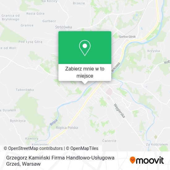 Mapa Grzegorz Kamiński Firma Handlowo-Usługowa Grześ