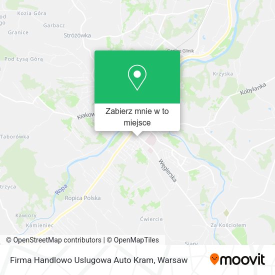 Mapa Firma Handlowo Uslugowa Auto Kram