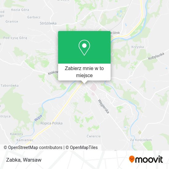 Mapa Zabka