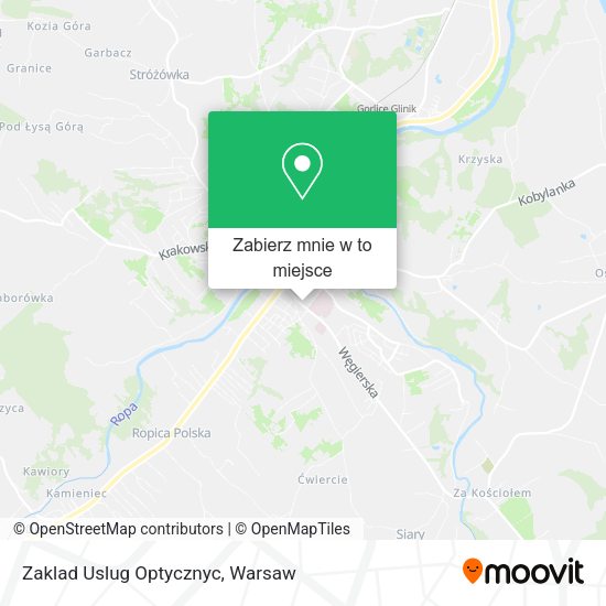 Mapa Zaklad Uslug Optycznyc