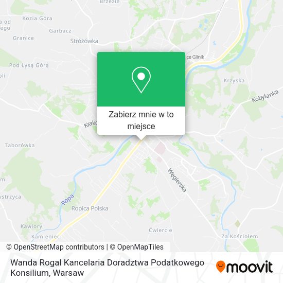 Mapa Wanda Rogal Kancelaria Doradztwa Podatkowego Konsilium