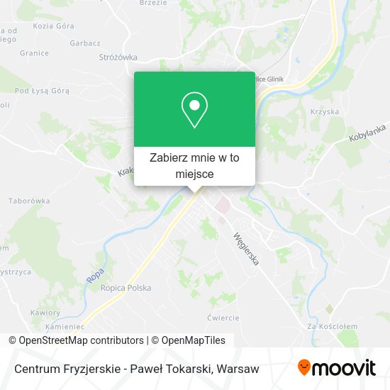 Mapa Centrum Fryzjerskie - Paweł Tokarski