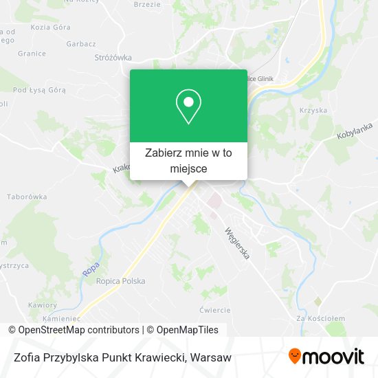 Mapa Zofia Przybylska Punkt Krawiecki