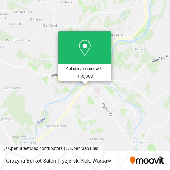 Mapa Grażyna Burkot Salon Fryzjerski Kok