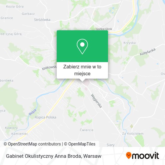 Mapa Gabinet Okulistyczny Anna Broda