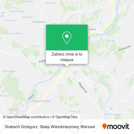 Mapa Stabach Grzegorz. Sklep Wielobranżowy