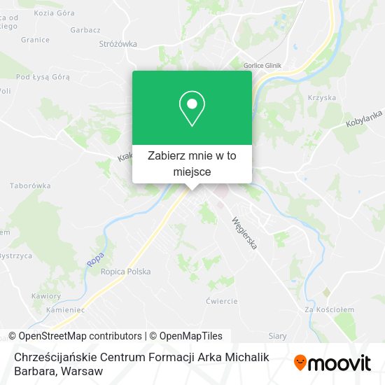 Mapa Chrześcijańskie Centrum Formacji Arka Michalik Barbara