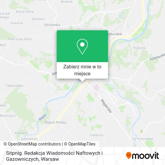 Mapa Sitpnig. Redakcja Wiadomości Naftowych i Gazowniczych