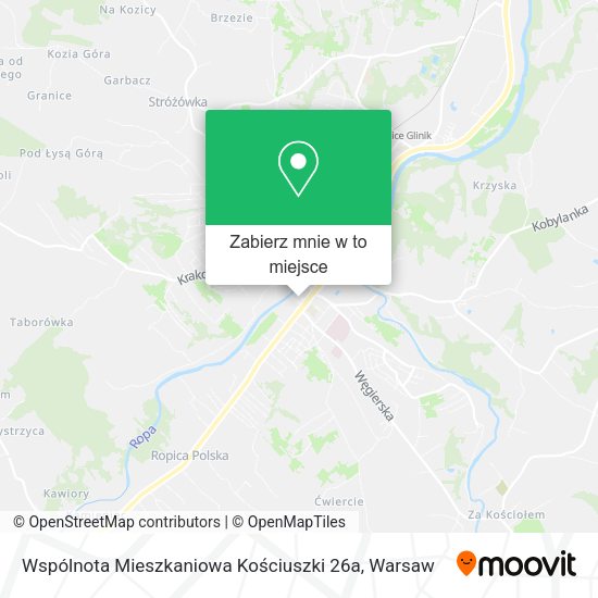 Mapa Wspólnota Mieszkaniowa Kościuszki 26a