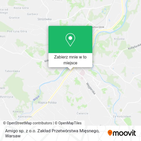 Mapa Amigo sp. z o.o. Zakład Przetwórstwa Mięsnego