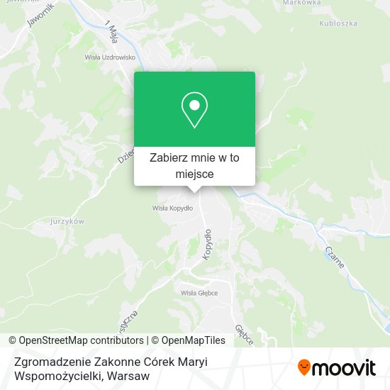 Mapa Zgromadzenie Zakonne Córek Maryi Wspomożycielki