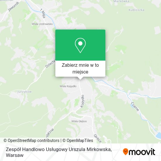 Mapa Zespół Handlowo Usługowy Urszula Mirkowska