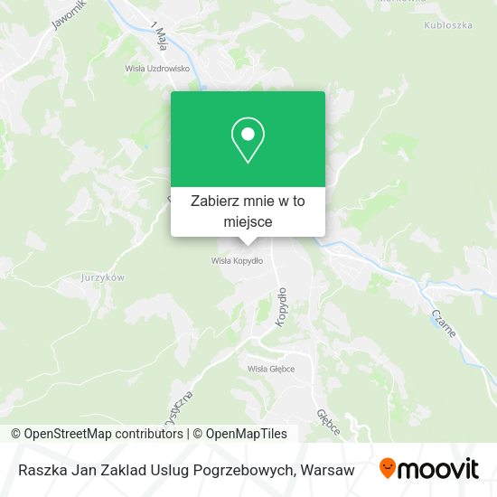 Mapa Raszka Jan Zaklad Uslug Pogrzebowych