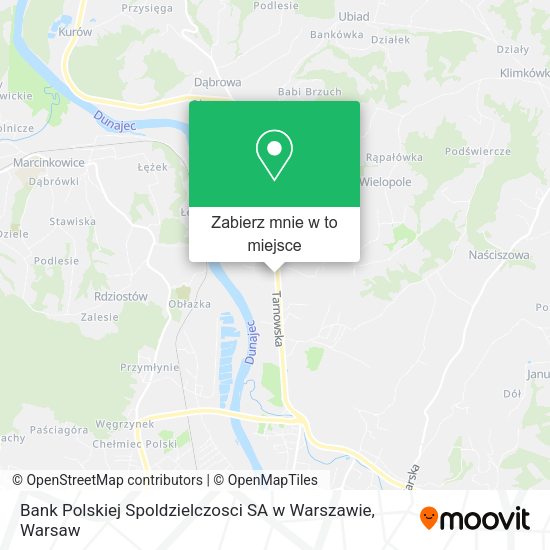 Mapa Bank Polskiej Spoldzielczosci SA w Warszawie