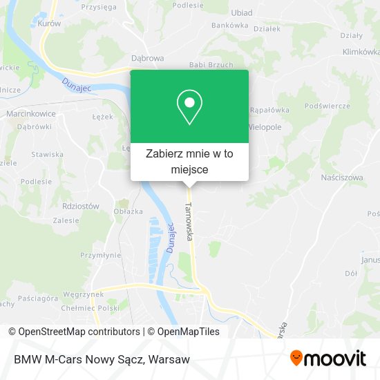 Mapa BMW M-Cars Nowy Sącz