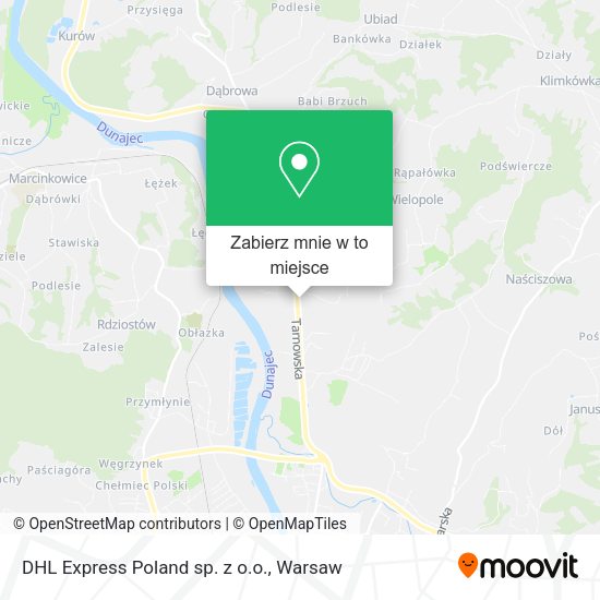 Mapa DHL Express Poland sp. z o.o.