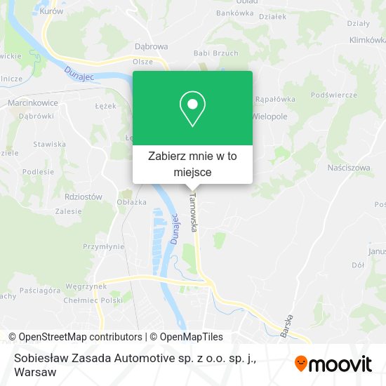 Mapa Sobiesław Zasada Automotive sp. z o.o. sp. j.