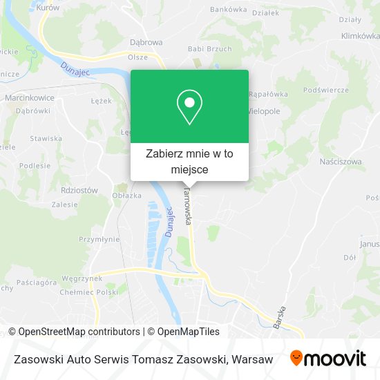 Mapa Zasowski Auto Serwis Tomasz Zasowski