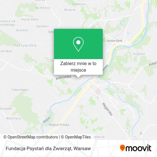 Mapa Fundacja Psystań dla Zwierząt