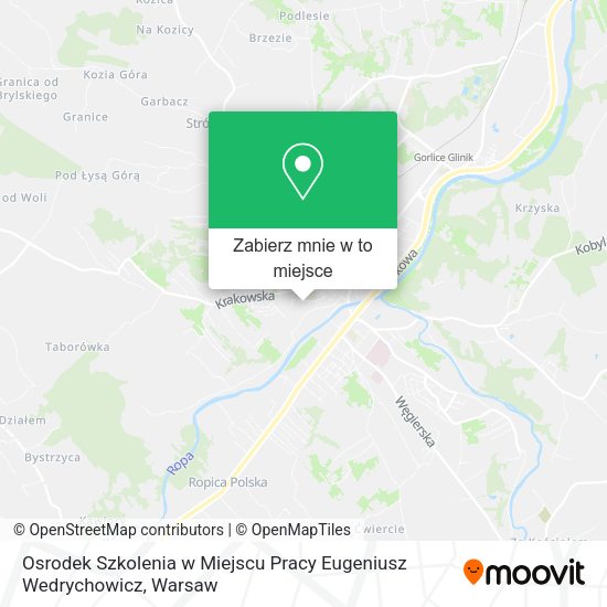 Mapa Osrodek Szkolenia w Miejscu Pracy Eugeniusz Wedrychowicz