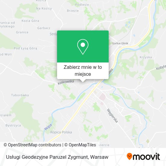 Mapa Usługi Geodezyjne Paruzel Zygmunt