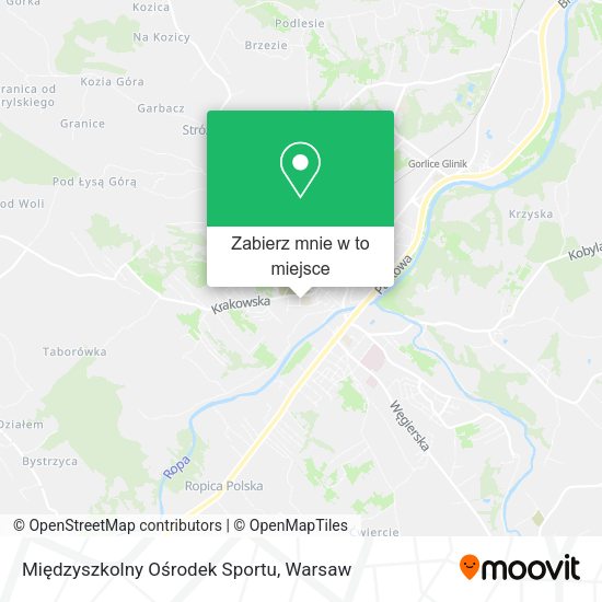 Mapa Międzyszkolny Ośrodek Sportu