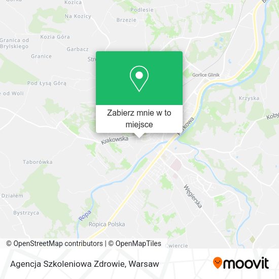 Mapa Agencja Szkoleniowa Zdrowie