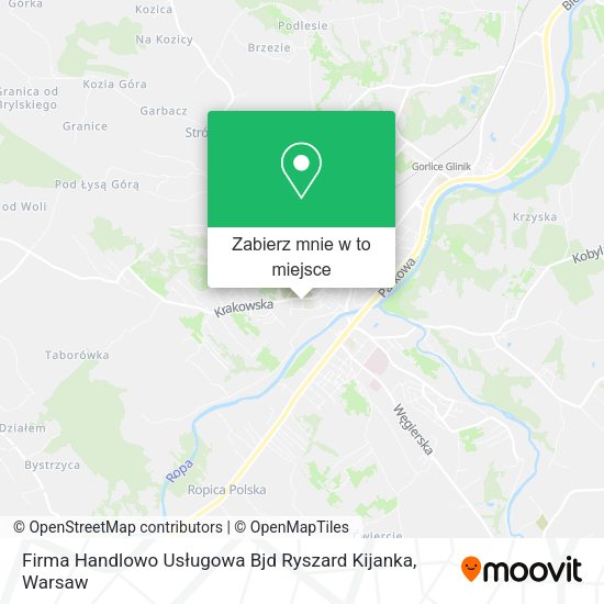 Mapa Firma Handlowo Usługowa Bjd Ryszard Kijanka