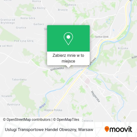 Mapa Uslugi Transportowe Handel Obwozny