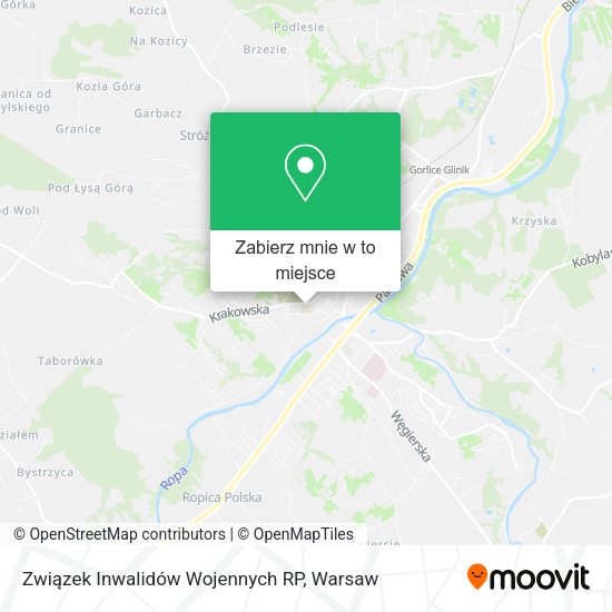 Mapa Związek Inwalidów Wojennych RP