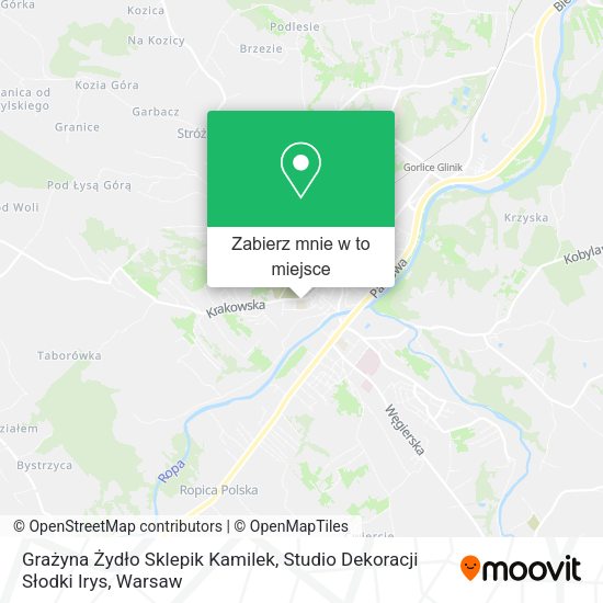 Mapa Grażyna Żydło Sklepik Kamilek, Studio Dekoracji Słodki Irys