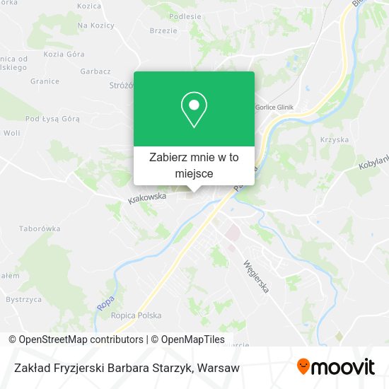 Mapa Zakład Fryzjerski Barbara Starzyk