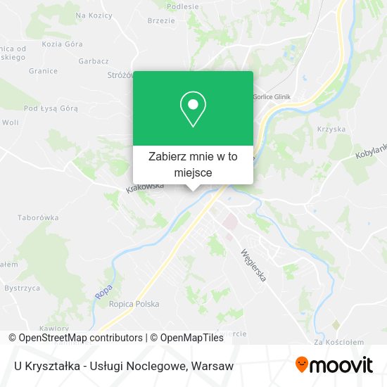 Mapa U Kryształka - Usługi Noclegowe