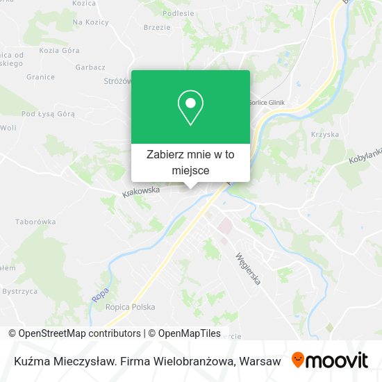 Mapa Kuźma Mieczysław. Firma Wielobranżowa