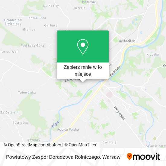 Mapa Powiatowy Zespół Doradztwa Rolniczego