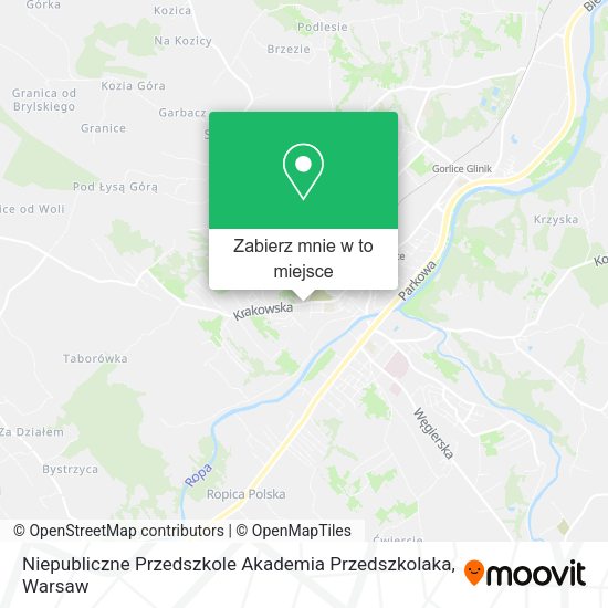 Mapa Niepubliczne Przedszkole Akademia Przedszkolaka