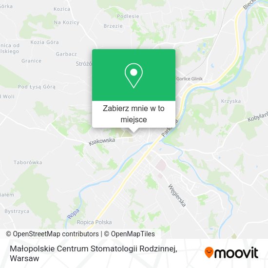 Mapa Małopolskie Centrum Stomatologii Rodzinnej