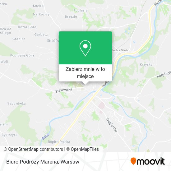 Mapa Biuro Podróży Marena