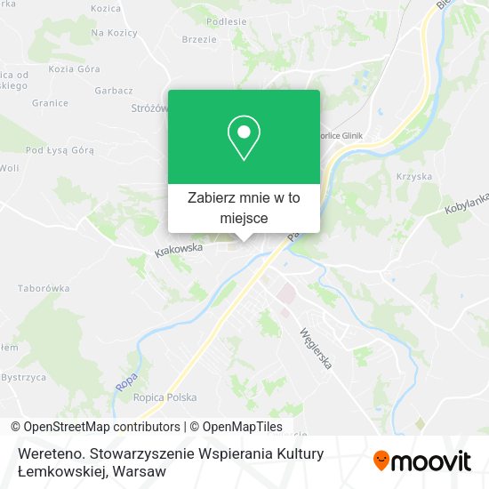 Mapa Wereteno. Stowarzyszenie Wspierania Kultury Łemkowskiej