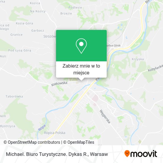 Mapa Michael. Biuro Turystyczne. Dykas R.