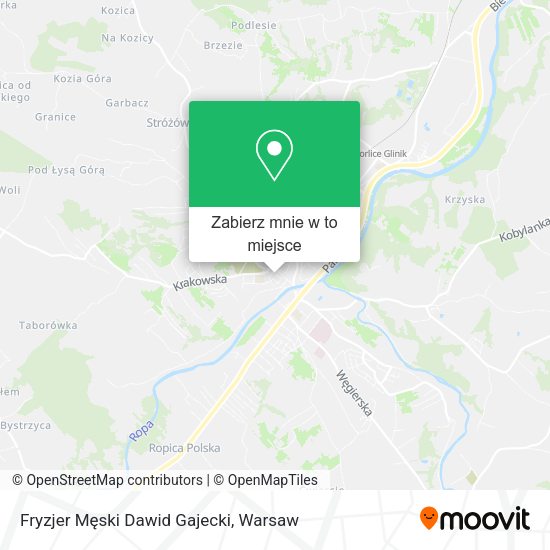 Mapa Fryzjer Męski Dawid Gajecki