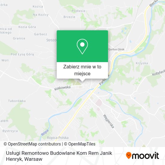 Mapa Usługi Remontowo Budowlane Kom Rem Janik Henryk