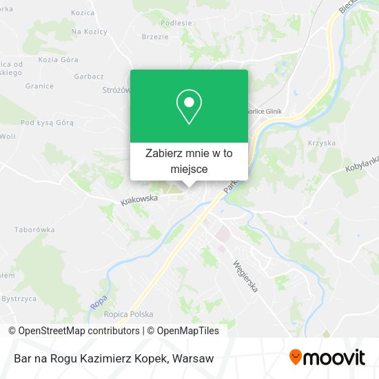 Mapa Bar na Rogu Kazimierz Kopek