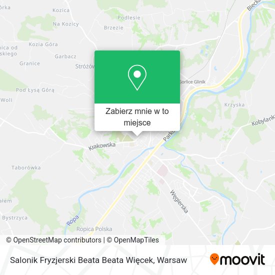 Mapa Salonik Fryzjerski Beata Beata Więcek