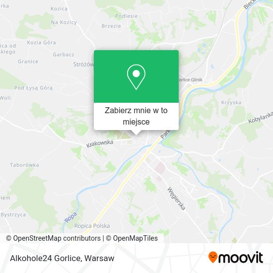 Mapa Alkohole24 Gorlice