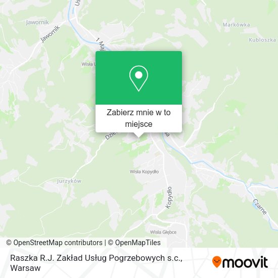 Mapa Raszka R.J. Zakład Usług Pogrzebowych s.c.